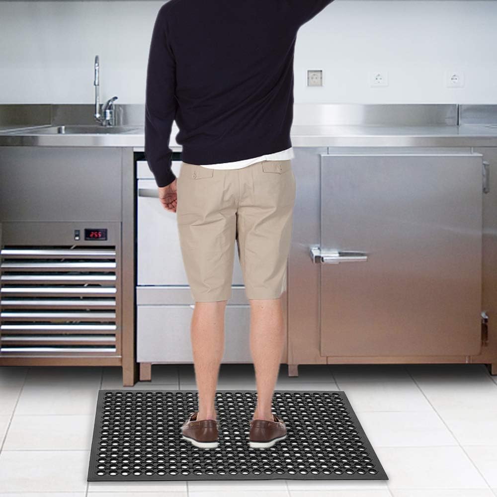 Rubber Drainage Mat Non Slip Anti Fatigue Cushion