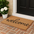 Natural Coir Welcome Mat Non Slip Indoor Outdoor