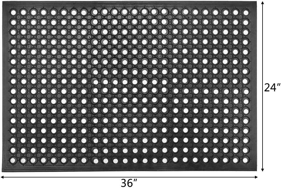 Rubber Drainage Mat Non Slip Anti Fatigue Cushion