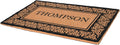 Personalized Coir Welcome Mat Vinyl Backing Dirt Trapping