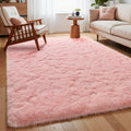 Pink Non-Slip Washable Fluffy Shag Area Rug