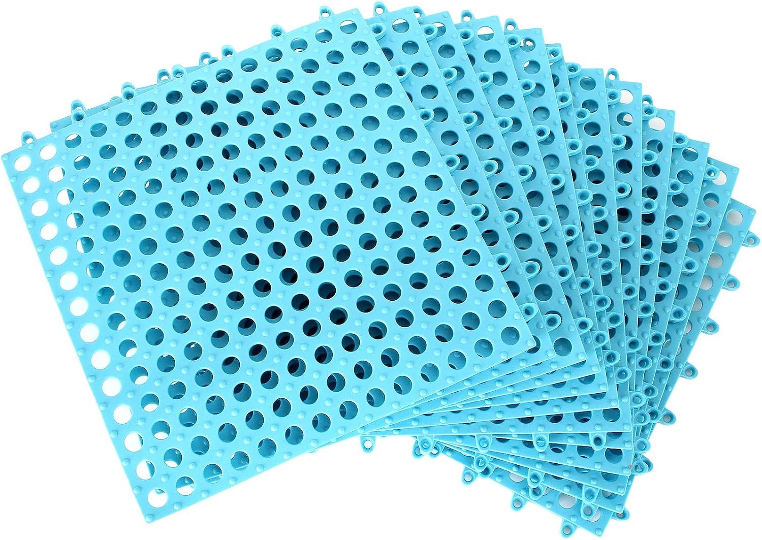 Interlocking PVC Tiles Non Slip Drainage Blue