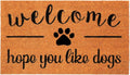 Printed Coir Doormat Non Slip PVC Backing Indoor Outdoor