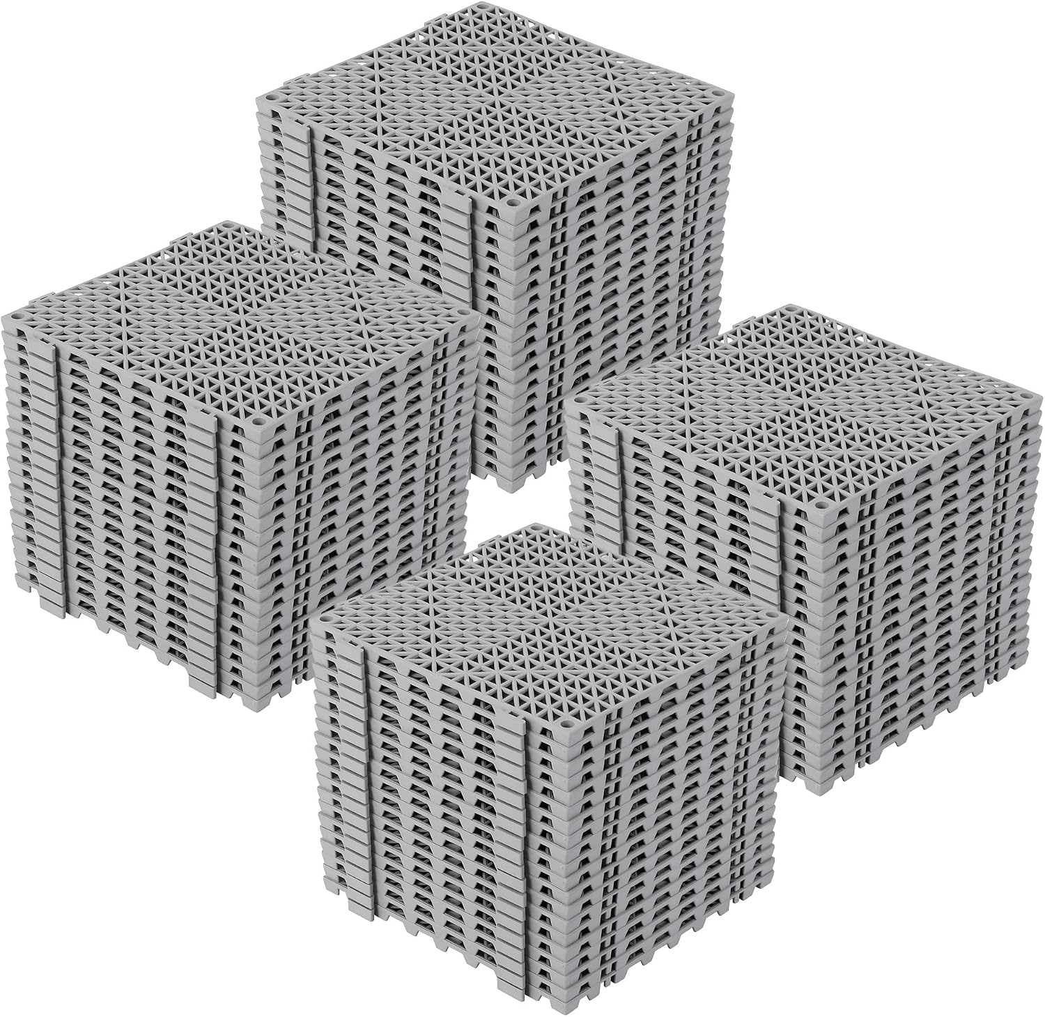 Modular Floor Tiles Waterproof Non Slip Grey
