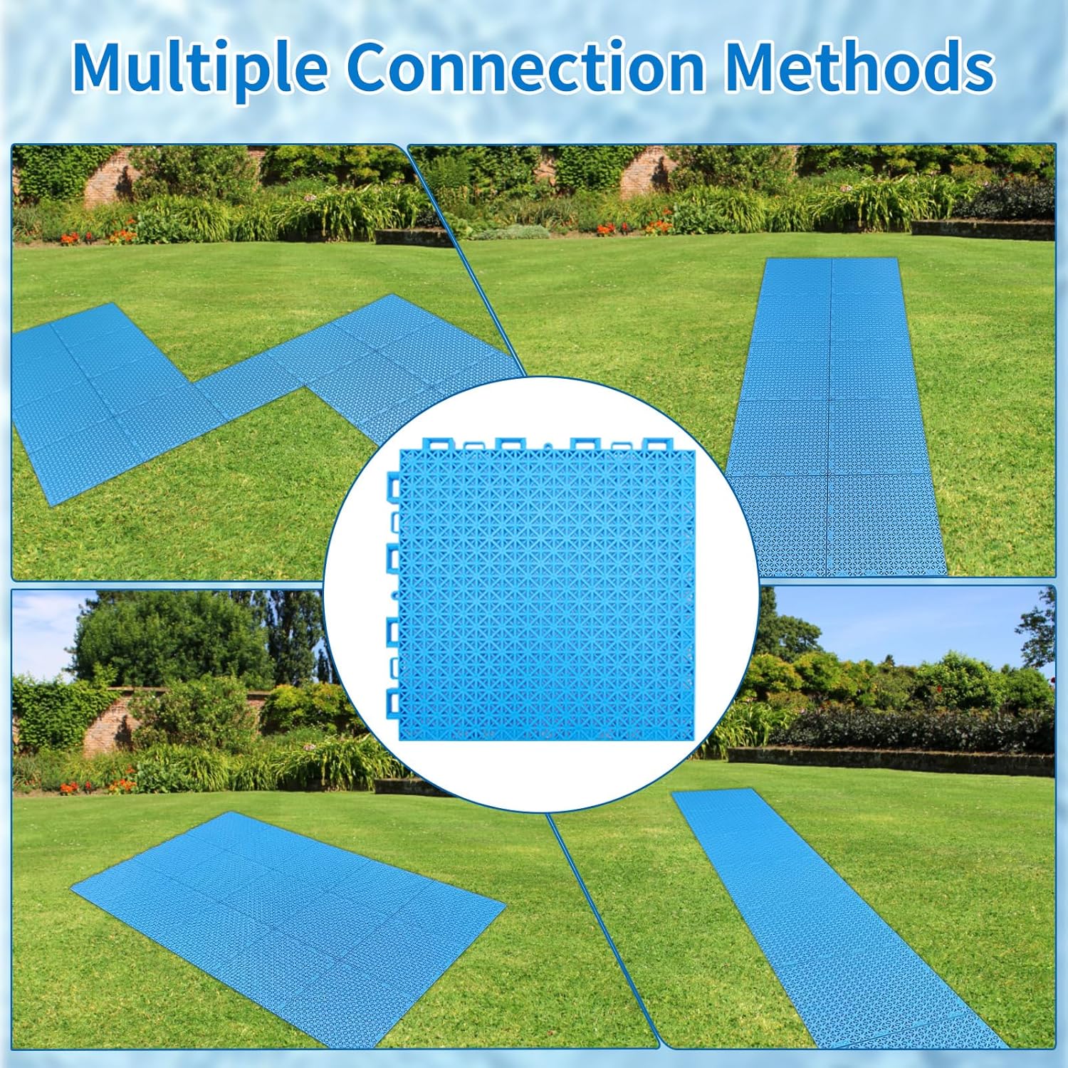Interlocking Plastic Pool Mats Non Slip Splicable