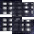 Rubber Drainage Mat Anti Fatigue Non Slip Black