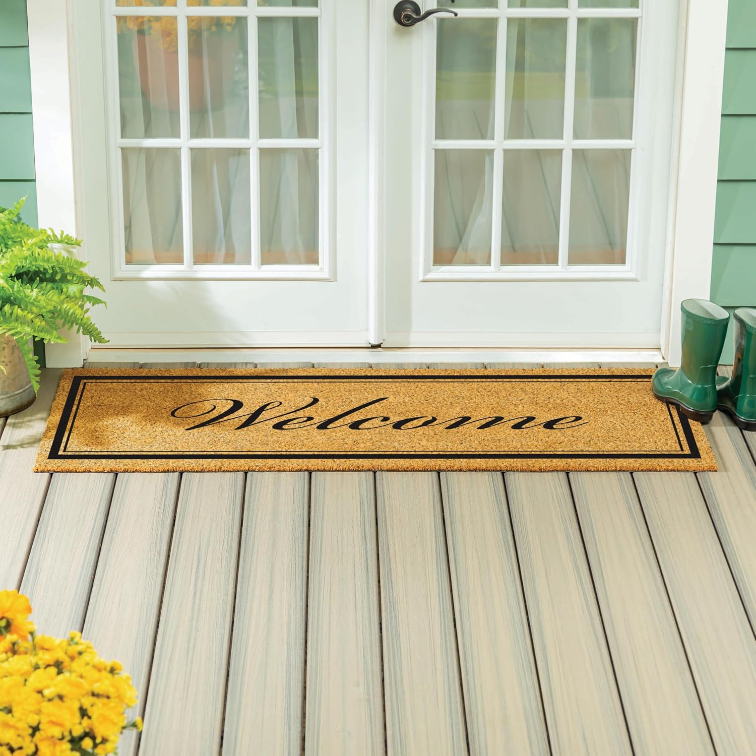 Extra Large Coir Doormat Non Slip Welcome Entrance Rug