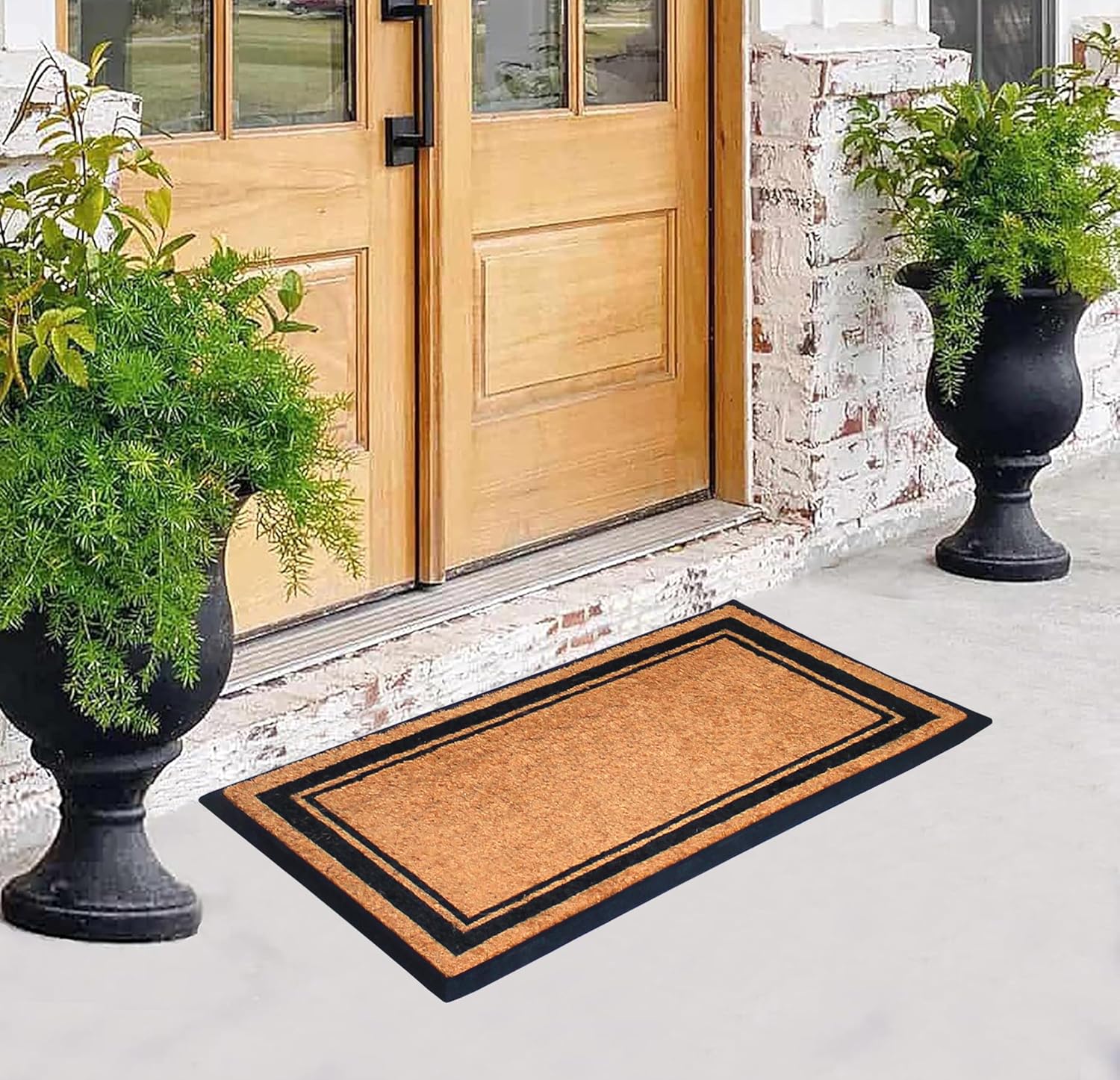 Natural Coir Rubber Large Anti-Shed Doormat