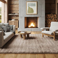 Taupe Washable Non-Slip Soft Plush Shag Rug